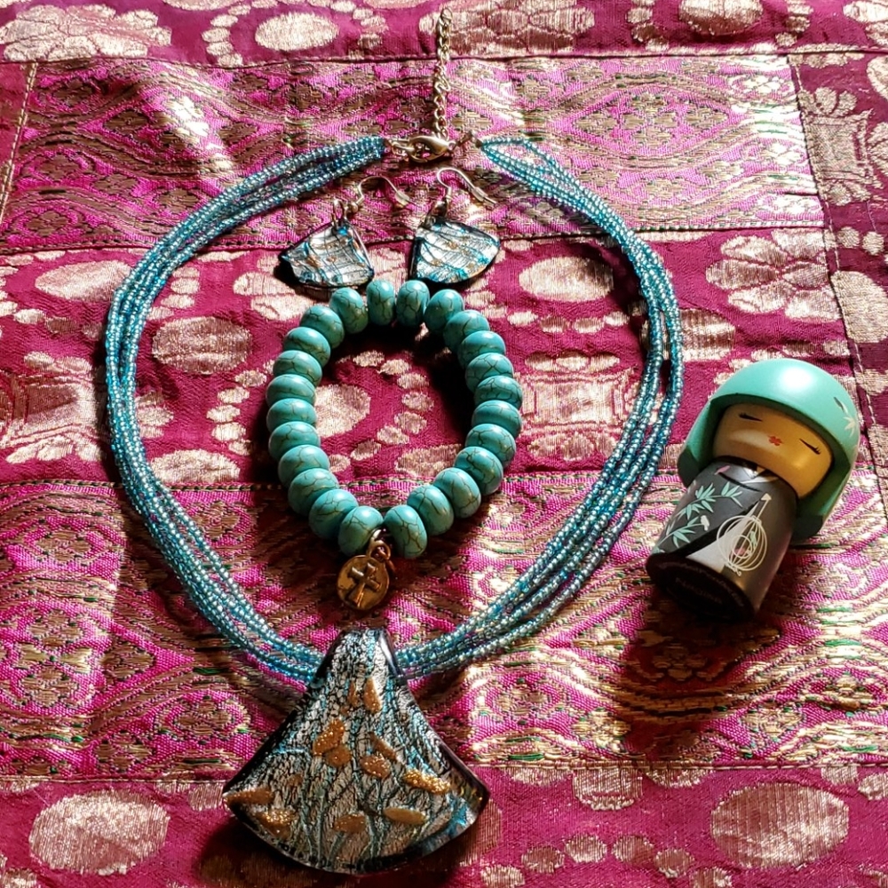 🔥3 for$9🔥Necklace, Bracelet, and Earring set